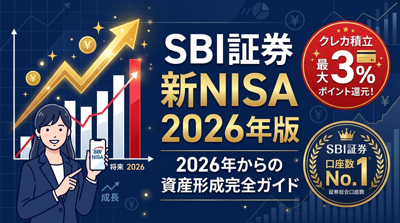 SBI証券 新NISA 2026年版 クレカ積立最大3% 徹底解説