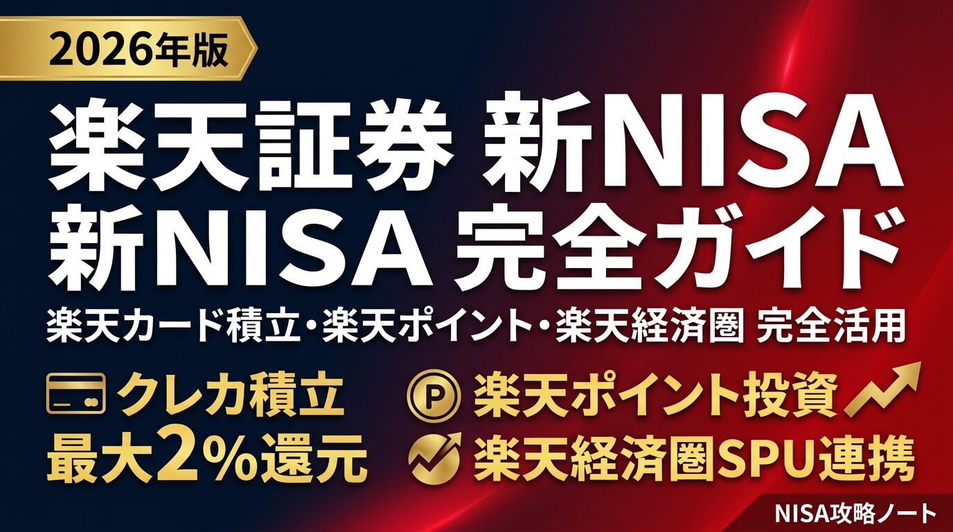 楽天証券 新NISA 2026年版 楽天カード積立2.0%還元 楽天ポイント投資 楽天経済圏完全活用